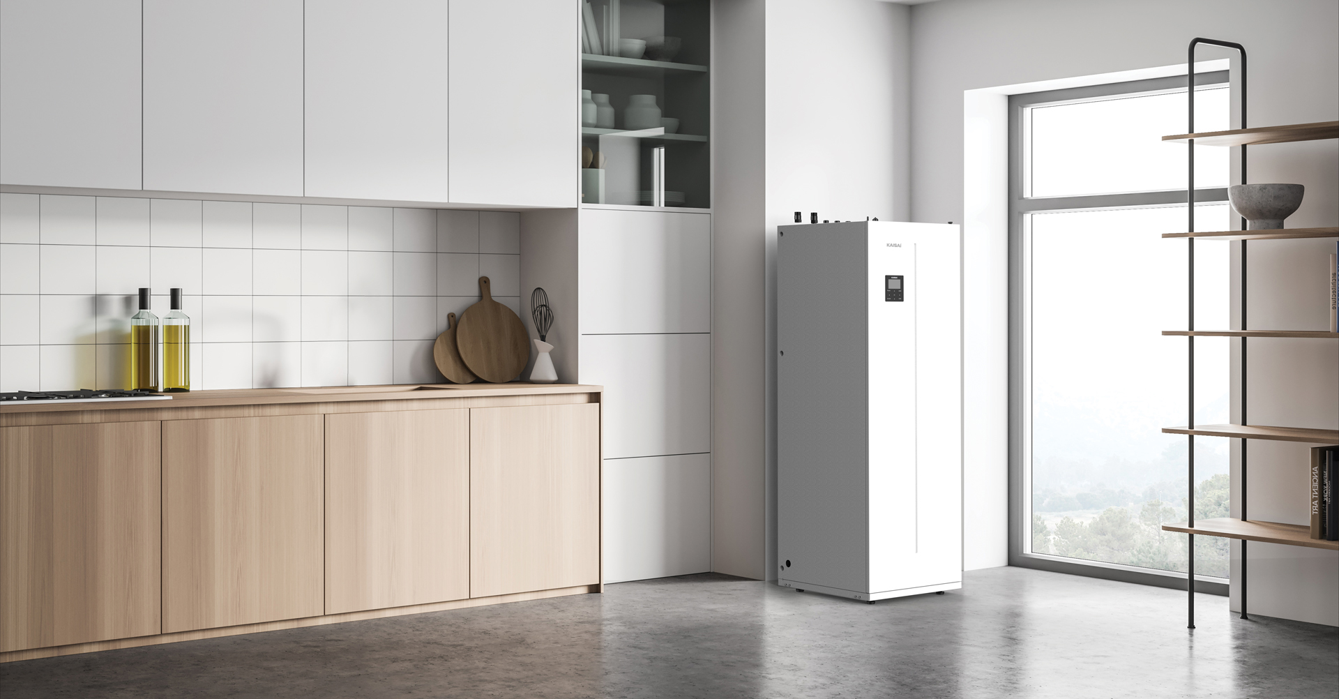 KAISAI ILMAVESI-VESILÄMPÖPUMPPU DUO R32 (KHA + KMK) LÄMMINVESIVARAAJALLA